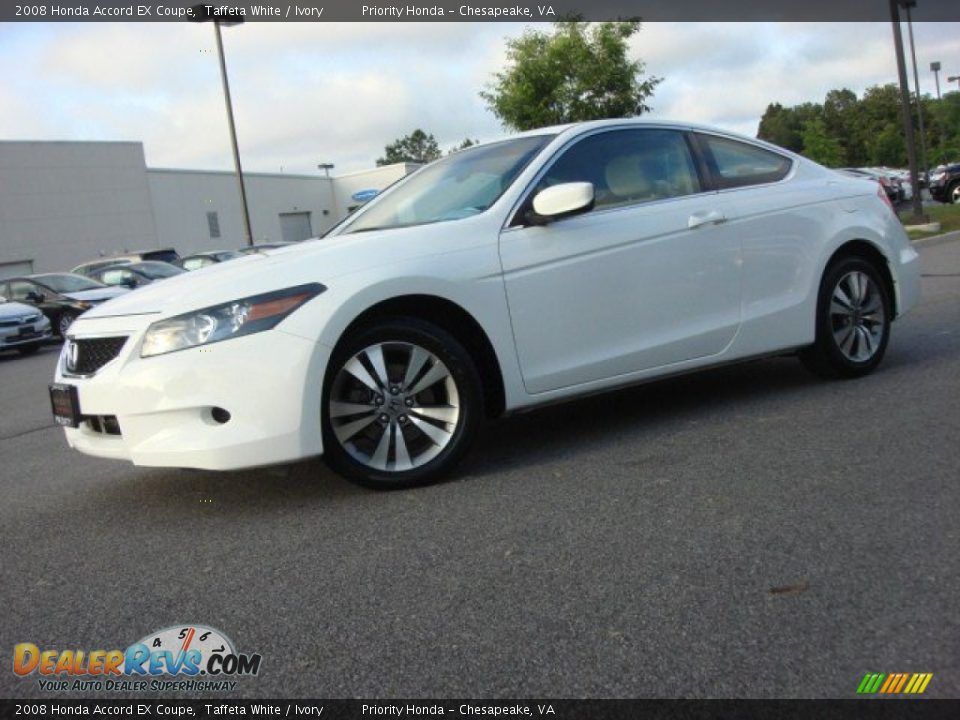 Used 2008 white honda accord coupe #1