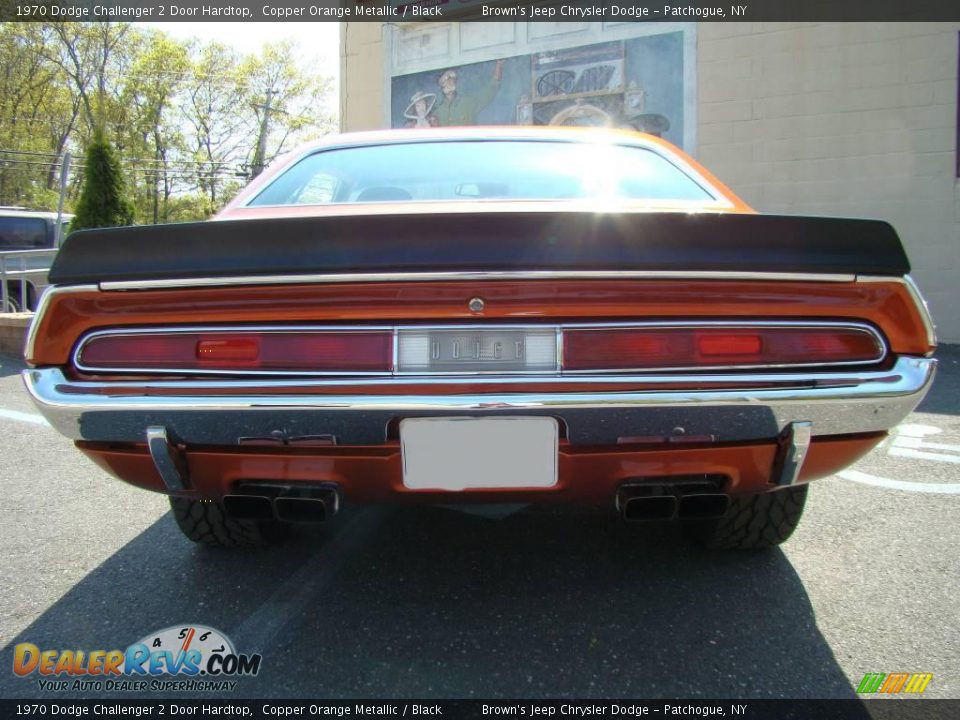 1970 Dodge Challenger 2 Door Hardtop Copper Orange Metallic / Black Photo #5
