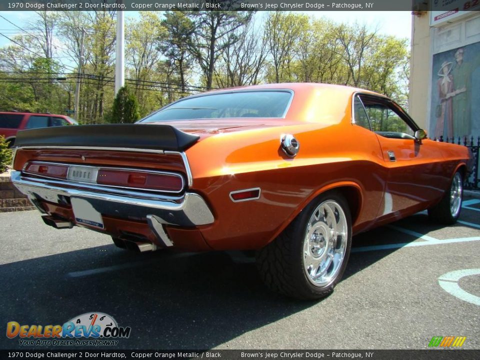 1970 Dodge Challenger 2 Door Hardtop Copper Orange Metallic / Black Photo #6