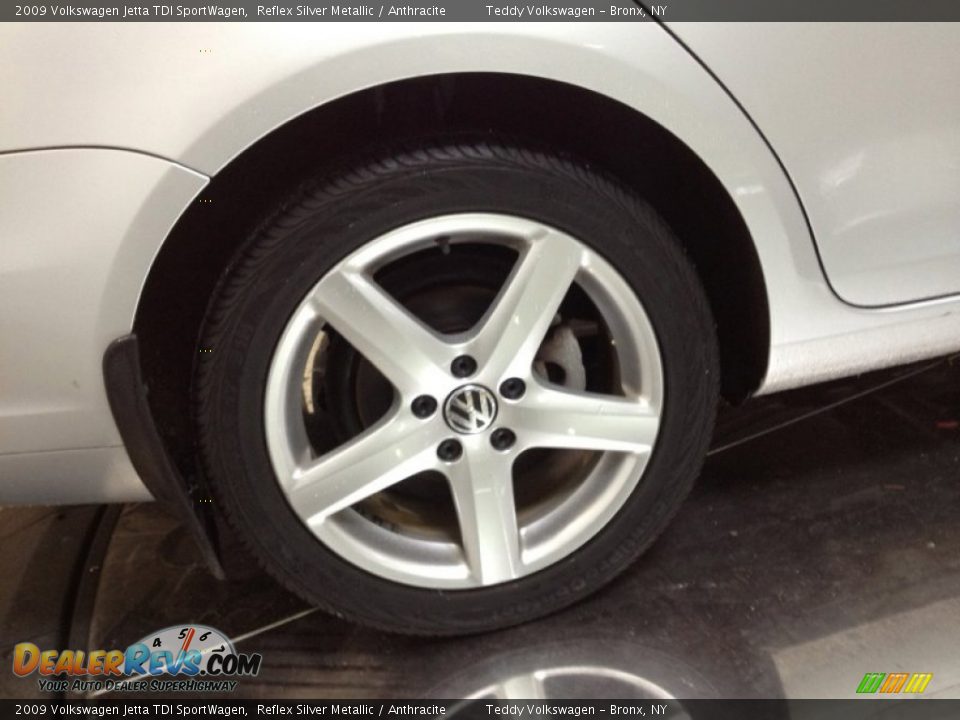 2009 Volkswagen Jetta TDI SportWagen Reflex Silver Metallic / Anthracite Photo #4