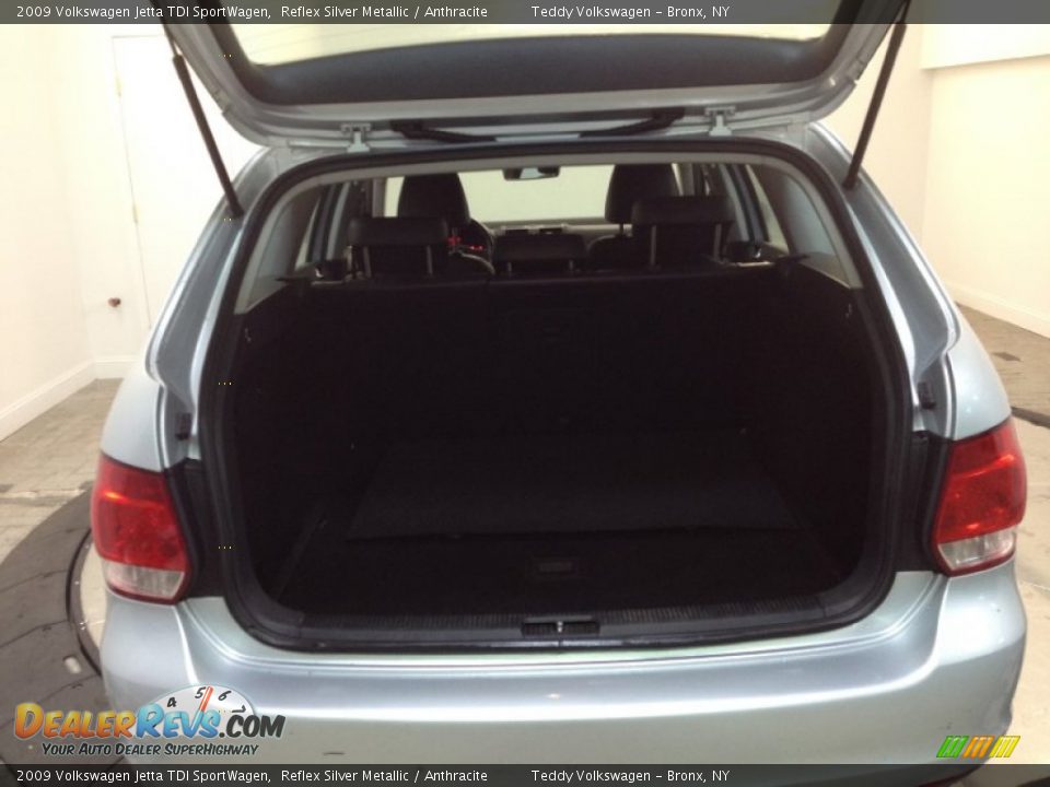 2009 Volkswagen Jetta TDI SportWagen Reflex Silver Metallic / Anthracite Photo #7