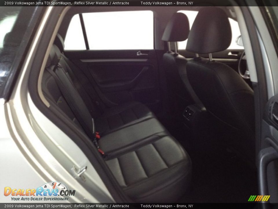 2009 Volkswagen Jetta TDI SportWagen Reflex Silver Metallic / Anthracite Photo #9
