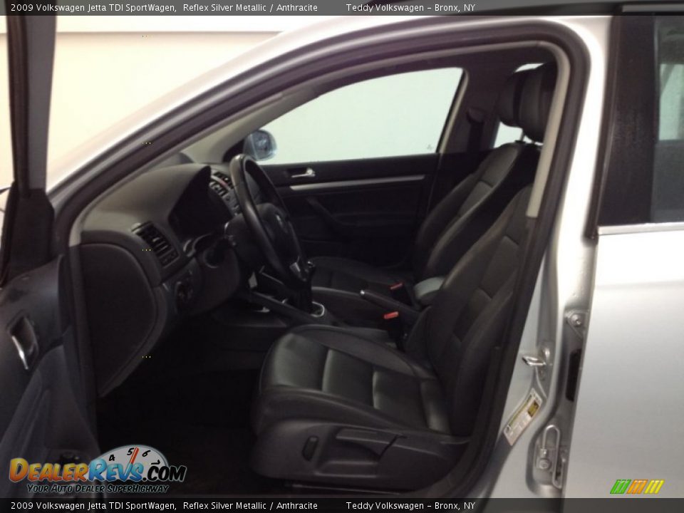 2009 Volkswagen Jetta TDI SportWagen Reflex Silver Metallic / Anthracite Photo #11
