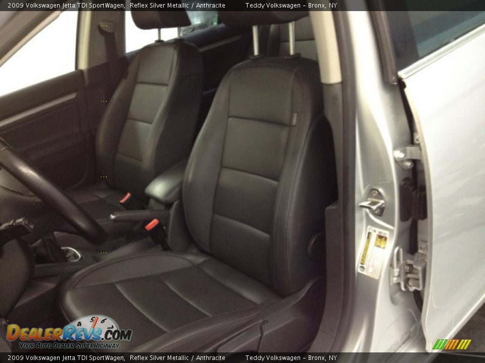 2009 Volkswagen Jetta TDI SportWagen Reflex Silver Metallic / Anthracite Photo #14