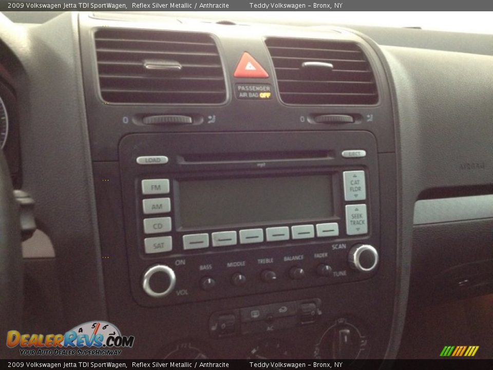 2009 Volkswagen Jetta TDI SportWagen Reflex Silver Metallic / Anthracite Photo #18