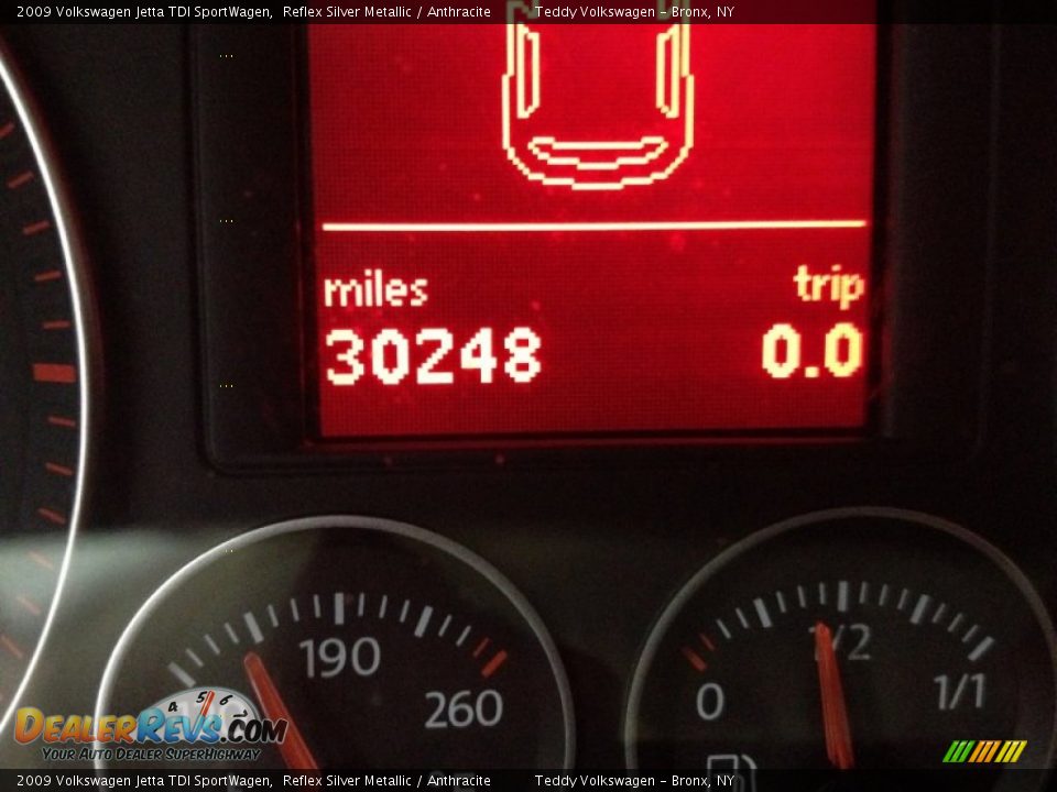 2009 Volkswagen Jetta TDI SportWagen Reflex Silver Metallic / Anthracite Photo #20