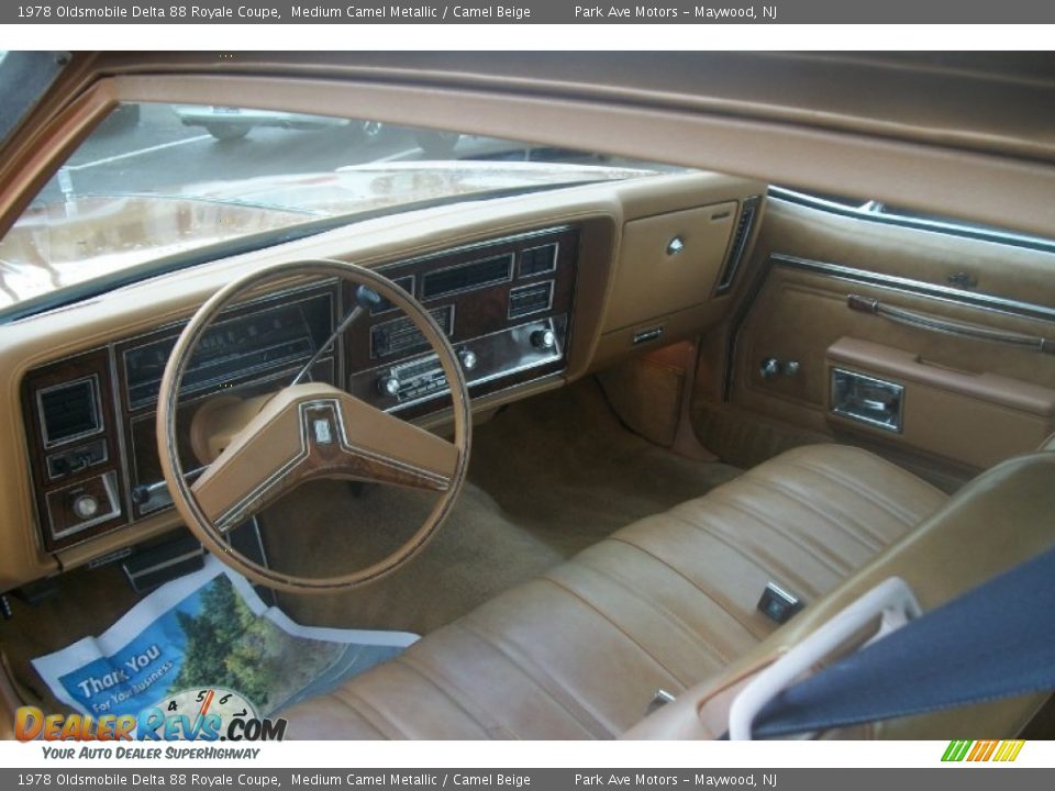 Camel Beige Interior - 1978 Oldsmobile Delta 88 Royale Coupe Photo #9