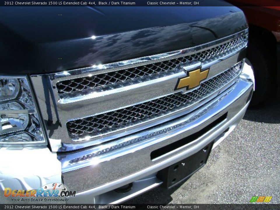 2012 Chevrolet Silverado 1500 LS Extended Cab 4x4 Black / Dark Titanium Photo #2