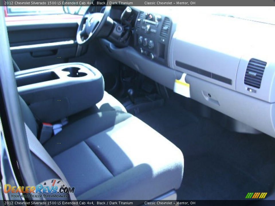2012 Chevrolet Silverado 1500 LS Extended Cab 4x4 Black / Dark Titanium Photo #4