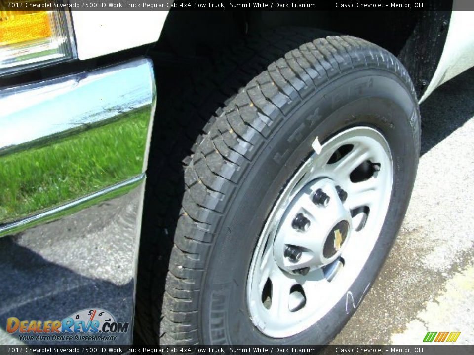 2012 Chevrolet Silverado 2500HD Work Truck Regular Cab 4x4 Plow Truck Summit White / Dark Titanium Photo #3