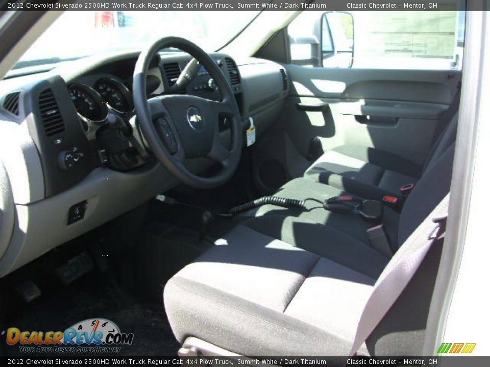 2012 Chevrolet Silverado 2500HD Work Truck Regular Cab 4x4 Plow Truck Summit White / Dark Titanium Photo #4