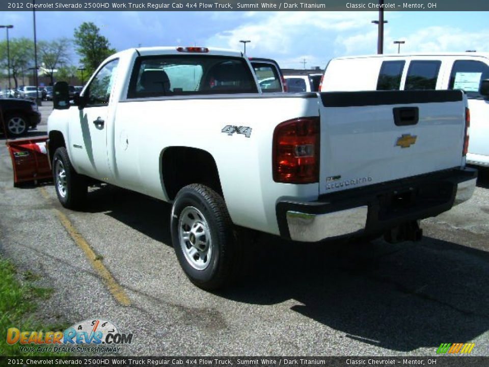 2012 Chevrolet Silverado 2500HD Work Truck Regular Cab 4x4 Plow Truck Summit White / Dark Titanium Photo #5