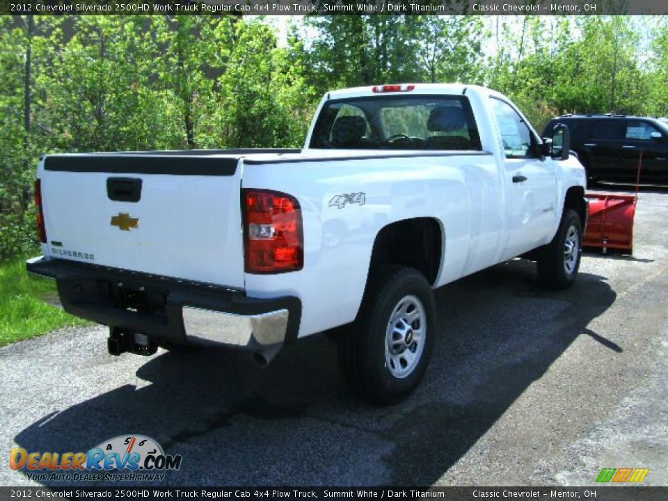 2012 Chevrolet Silverado 2500HD Work Truck Regular Cab 4x4 Plow Truck Summit White / Dark Titanium Photo #6