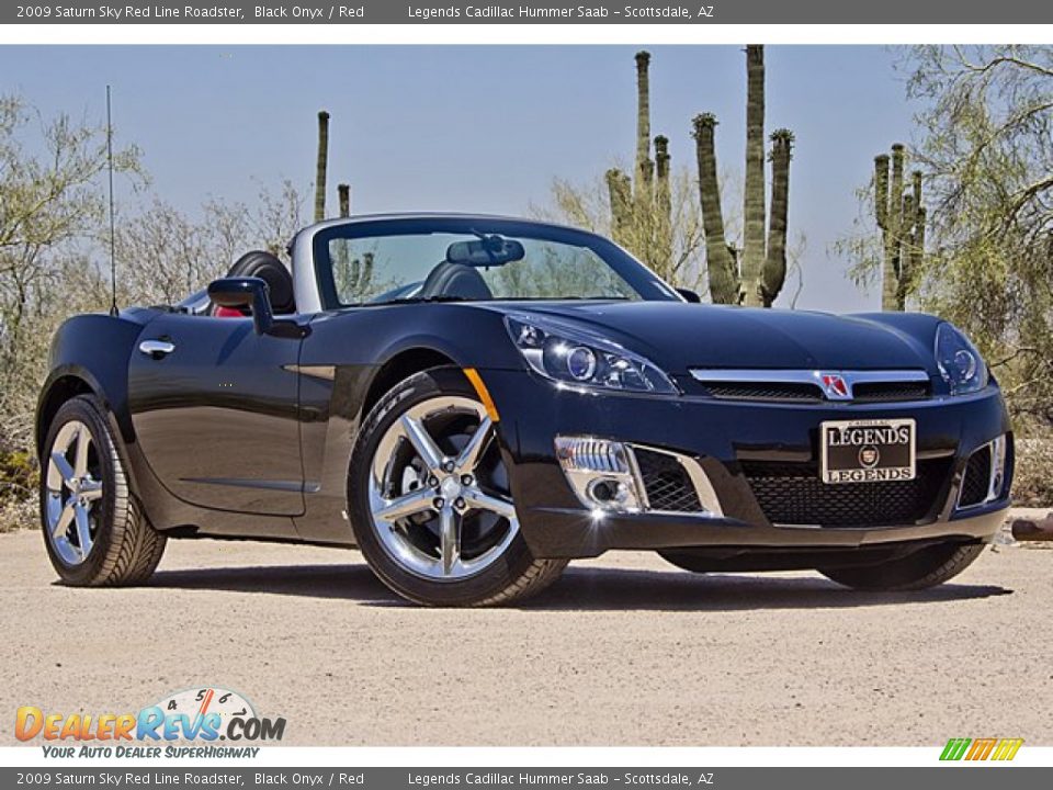 2009 Saturn Sky Red Line Roadster Black Onyx / Red Photo #4