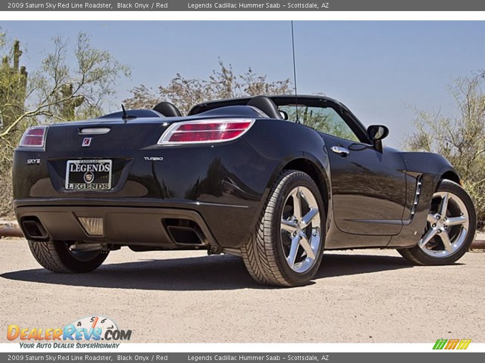 2009 Saturn Sky Red Line Roadster Black Onyx / Red Photo #6