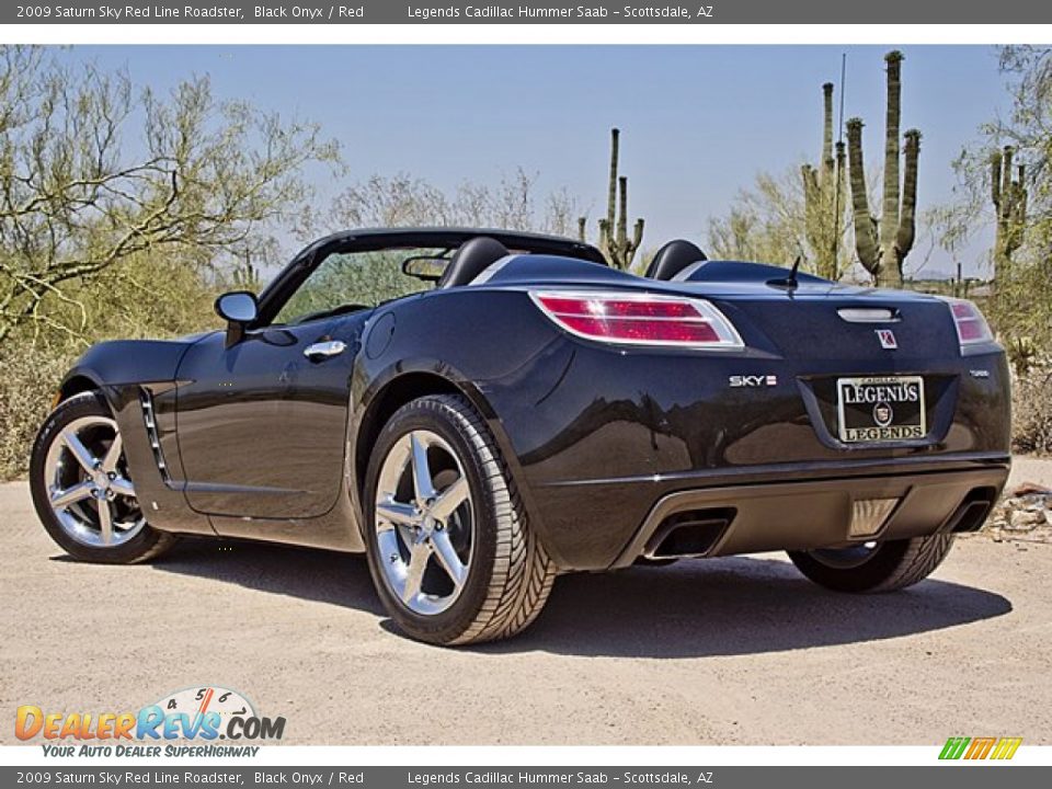 2009 Saturn Sky Red Line Roadster Black Onyx / Red Photo #9