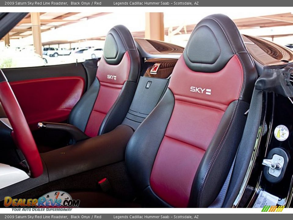 Red Interior - 2009 Saturn Sky Red Line Roadster Photo #13