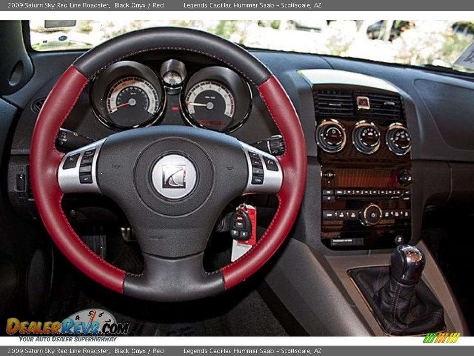 2009 Saturn Sky Red Line Roadster Steering Wheel Photo #14