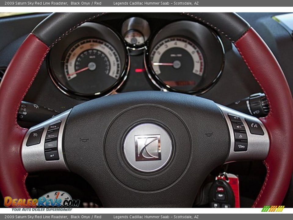 2009 Saturn Sky Red Line Roadster Steering Wheel Photo #15