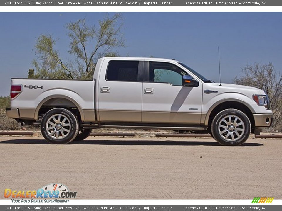 White Platinum Metallic Tri-Coat 2011 Ford F150 King Ranch SuperCrew 4x4 Photo #6