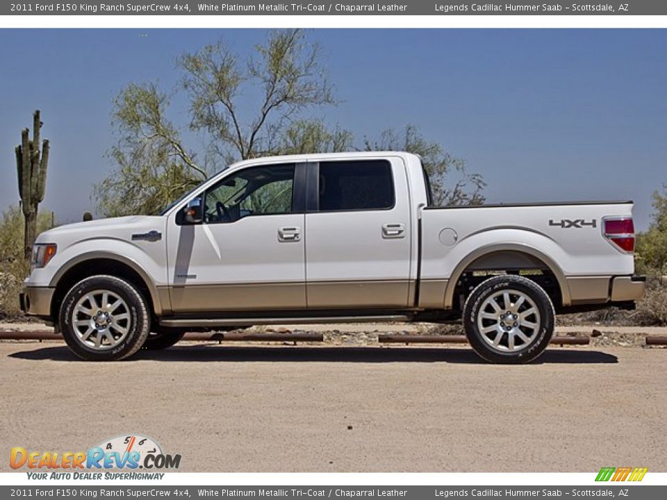 White Platinum Metallic Tri-Coat 2011 Ford F150 King Ranch SuperCrew 4x4 Photo #13