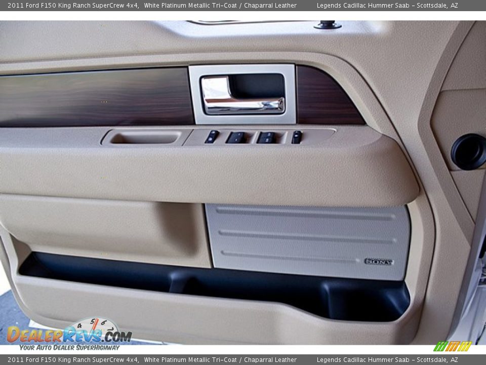2011 Ford F150 King Ranch SuperCrew 4x4 White Platinum Metallic Tri-Coat / Chaparral Leather Photo #14