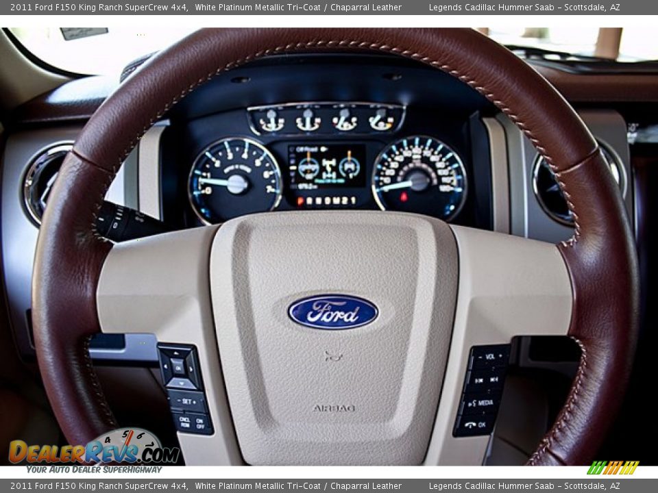 2011 Ford F150 King Ranch SuperCrew 4x4 Steering Wheel Photo #15