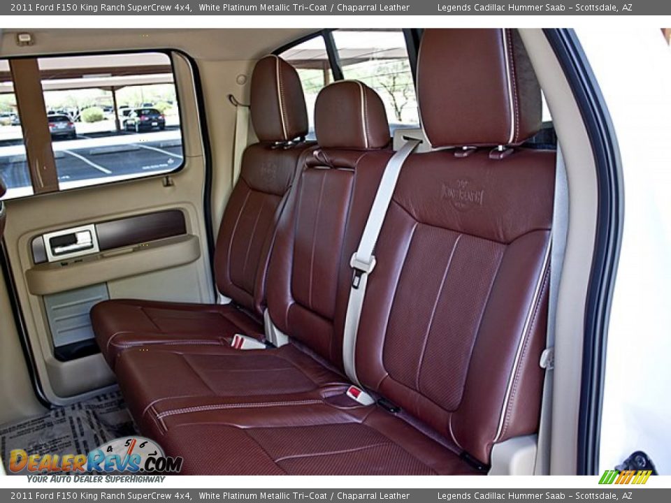 Rear Seat of 2011 Ford F150 King Ranch SuperCrew 4x4 Photo #20