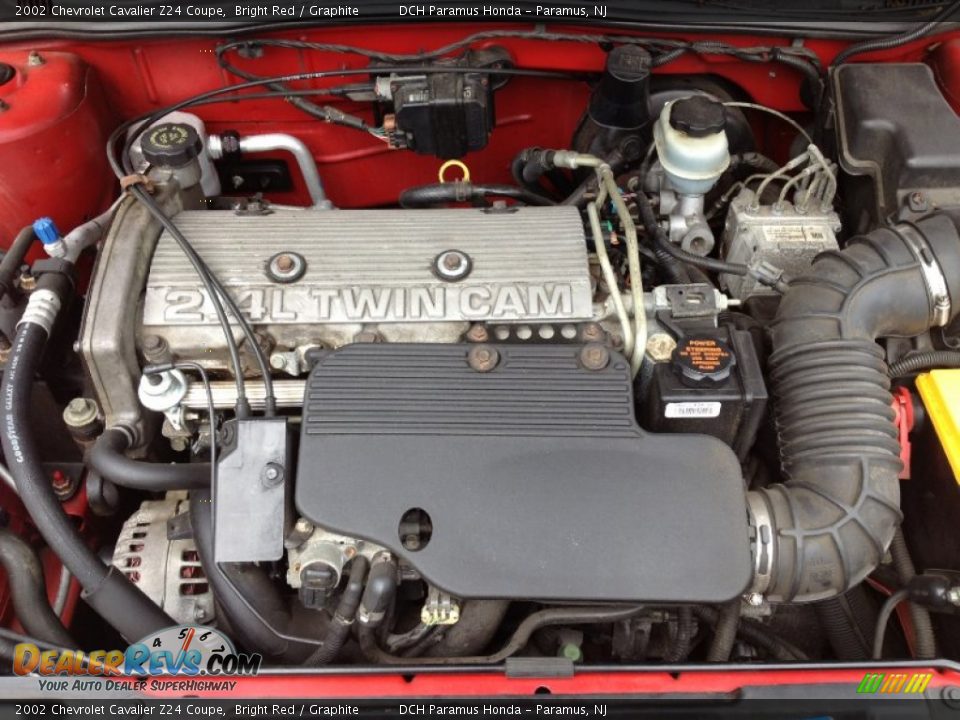 2002 Chevrolet Cavalier Z24 Coupe 2.4 Liter DOHC 16-Valve 4 Cylinder Engine Photo #5
