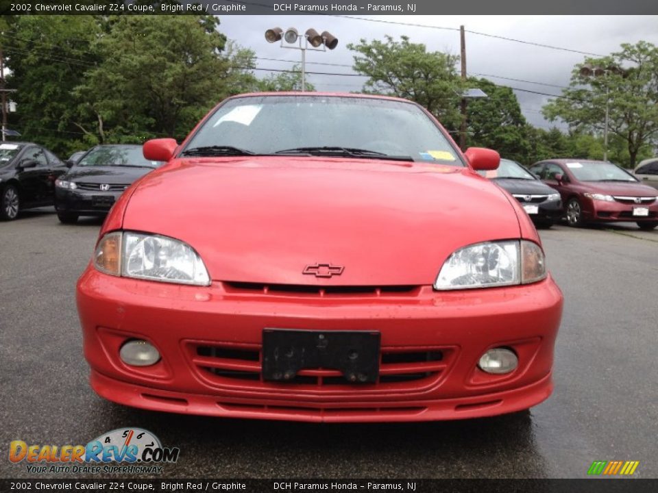 2002 Chevrolet Cavalier Z24 Coupe Bright Red / Graphite Photo #7