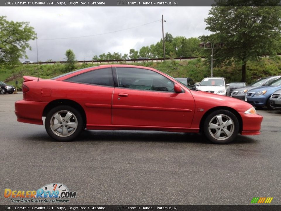 Bright Red 2002 Chevrolet Cavalier Z24 Coupe Photo #9