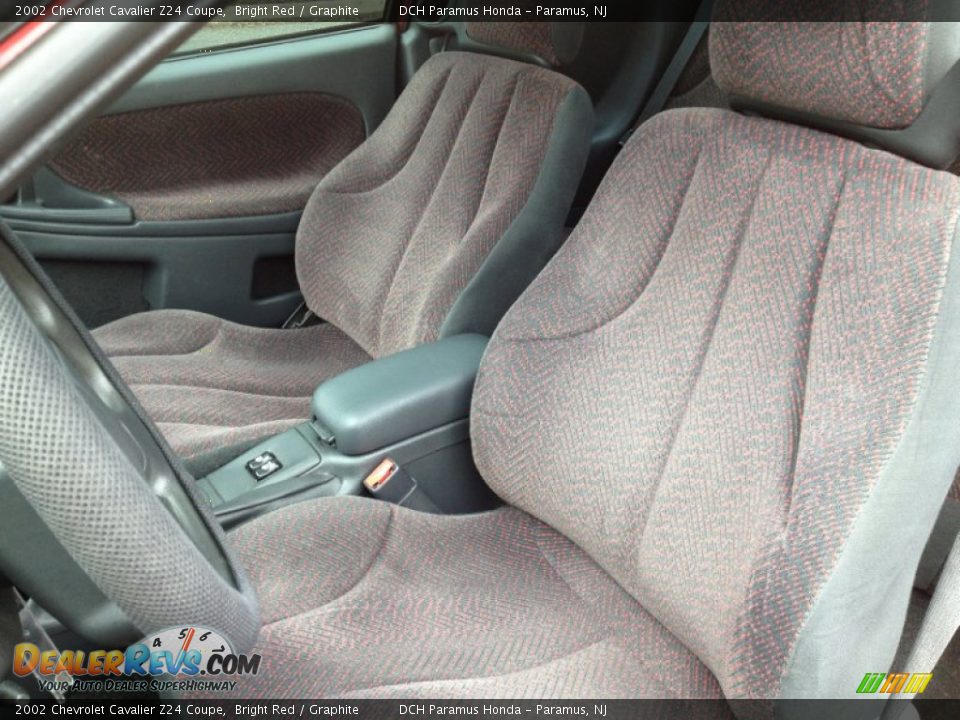 2002 Chevrolet Cavalier Z24 Coupe Bright Red / Graphite Photo #20