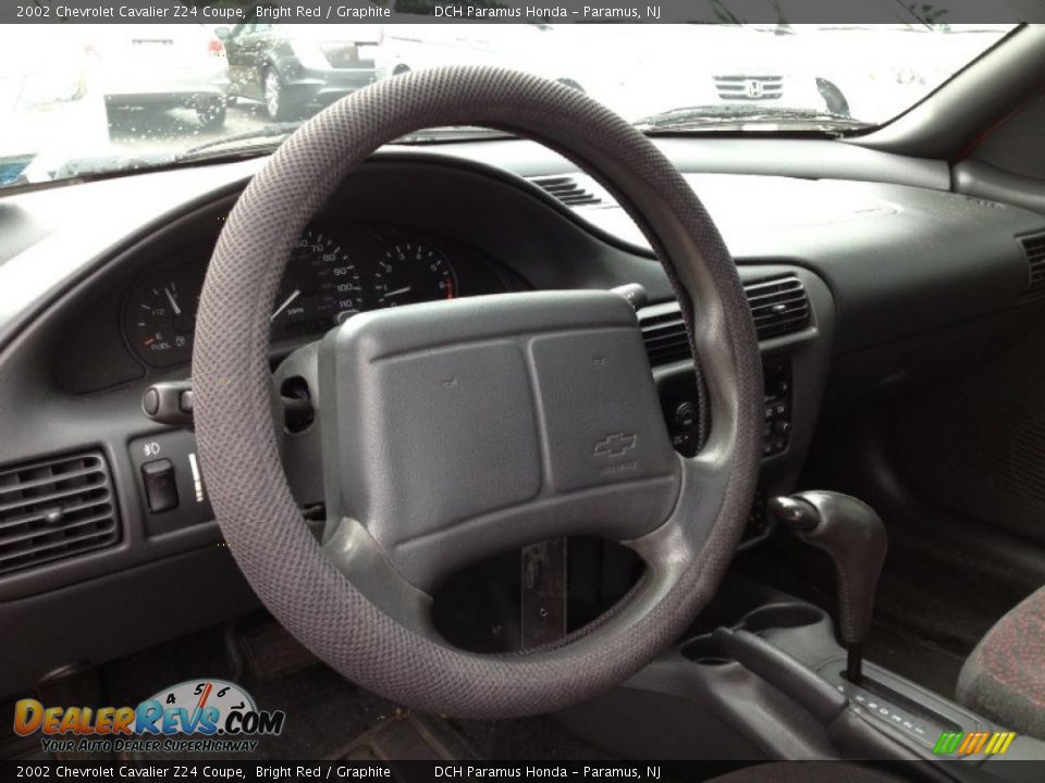 2002 Chevrolet Cavalier Z24 Coupe Bright Red / Graphite Photo #22