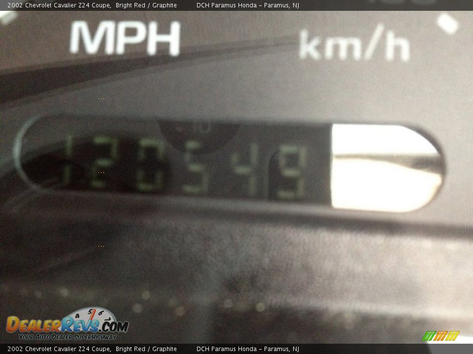 2002 Chevrolet Cavalier Z24 Coupe Bright Red / Graphite Photo #26