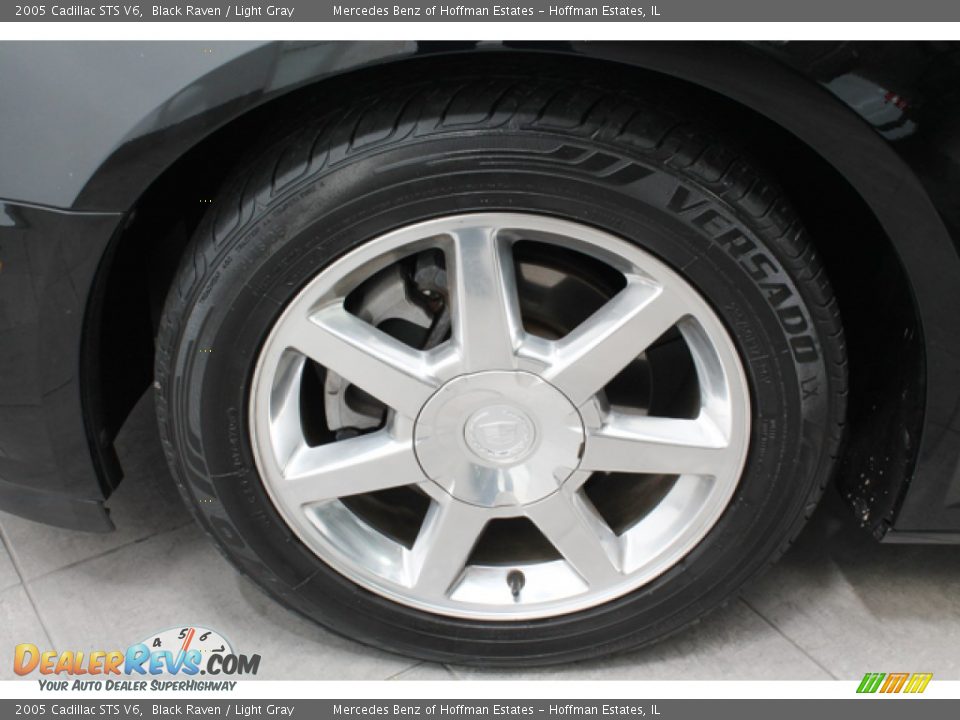 2005 Cadillac STS V6 Black Raven / Light Gray Photo #24