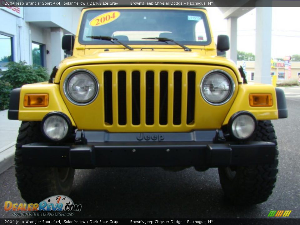 2004 Jeep Wrangler Sport 4x4 Solar Yellow / Dark Slate Gray Photo #3