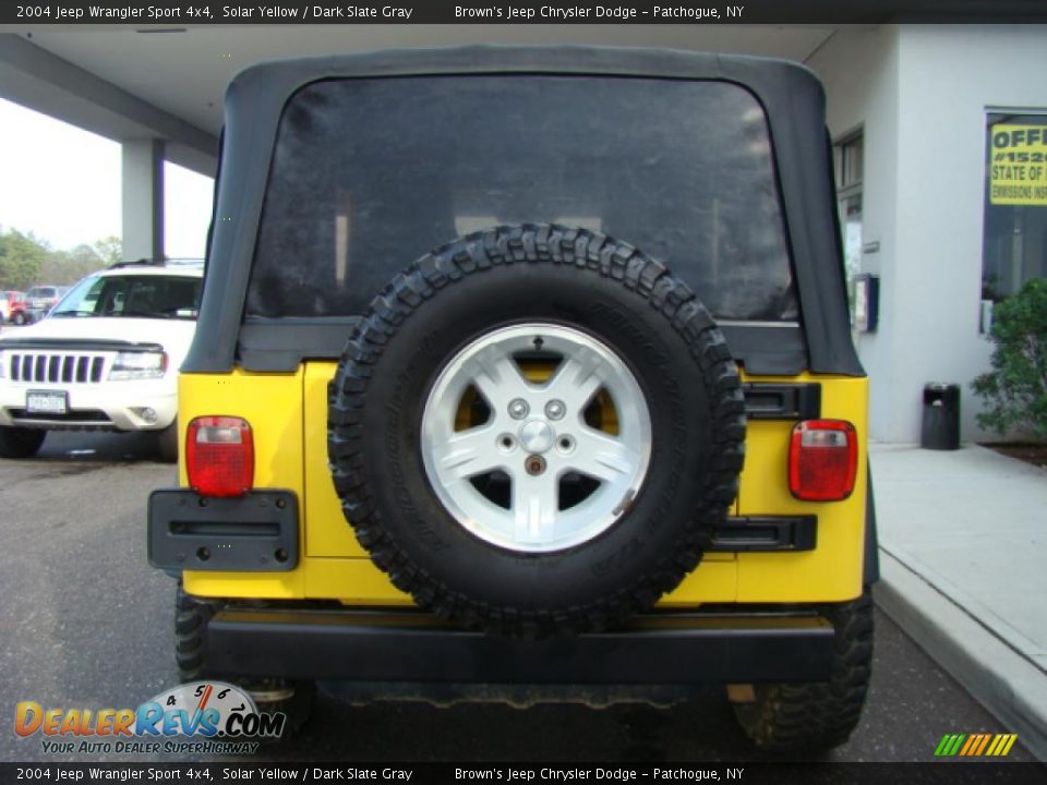 2004 Jeep Wrangler Sport 4x4 Solar Yellow / Dark Slate Gray Photo #5