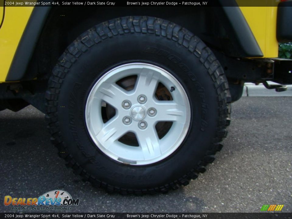 2004 Jeep Wrangler Sport 4x4 Solar Yellow / Dark Slate Gray Photo #6