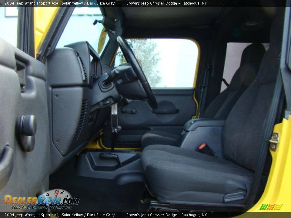 2004 Jeep Wrangler Sport 4x4 Solar Yellow / Dark Slate Gray Photo #9