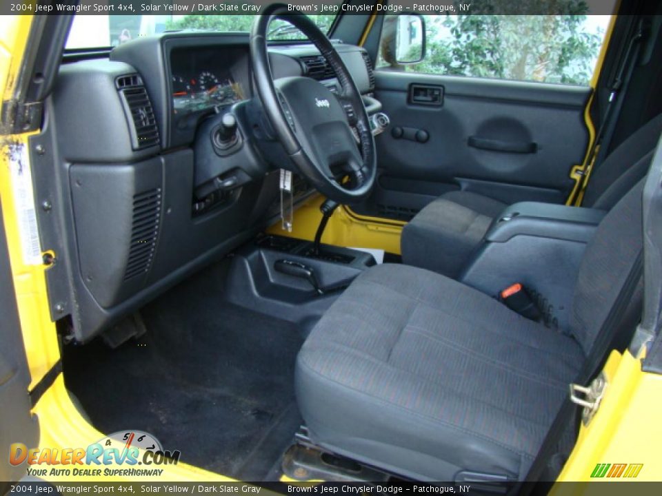 2004 Jeep Wrangler Sport 4x4 Solar Yellow / Dark Slate Gray Photo #10