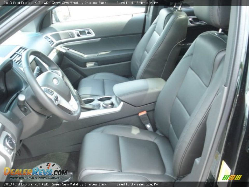 2013 Ford Explorer XLT 4WD Green Gem Metallic / Charcoal Black Photo #11