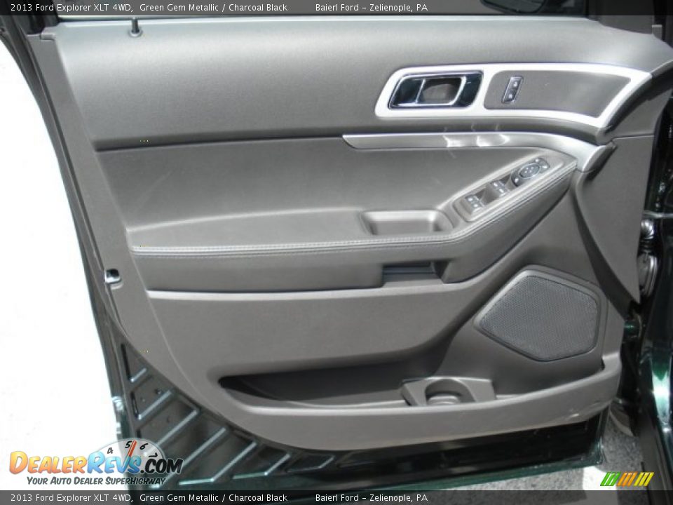 2013 Ford Explorer XLT 4WD Green Gem Metallic / Charcoal Black Photo #12