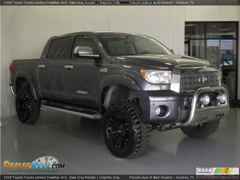 2008 Toyota Tundra Limited CrewMax 4x4 Slate Gray Metallic / Graphite Gray Photo #3