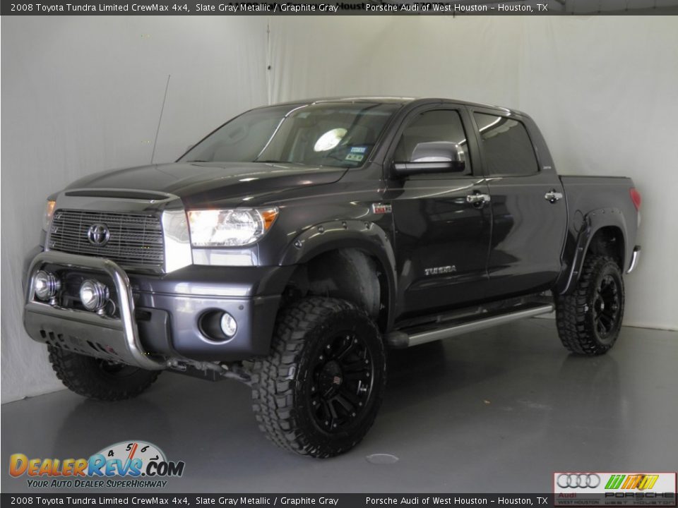 2008 Toyota Tundra Limited CrewMax 4x4 Slate Gray Metallic / Graphite Gray Photo #4