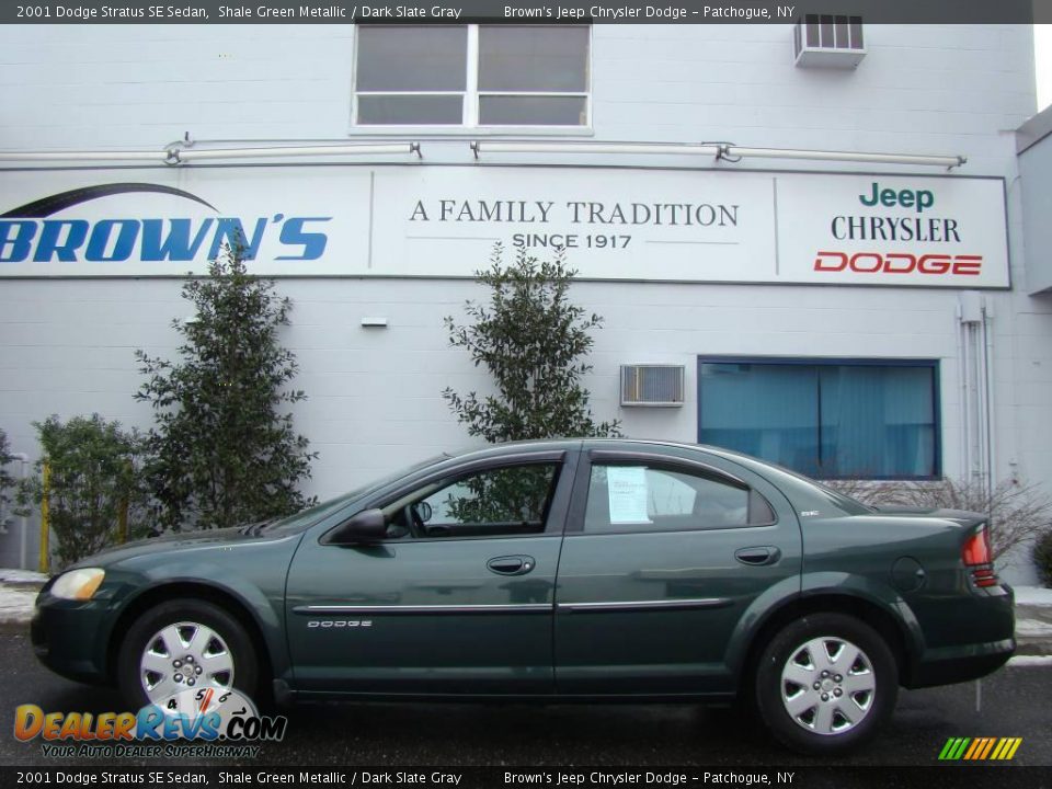 2001 Dodge Stratus SE Sedan Shale Green Metallic / Dark Slate Gray Photo #1