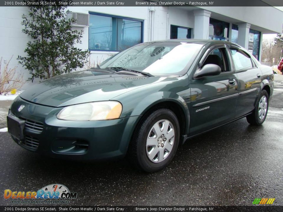 2001 Dodge Stratus SE Sedan Shale Green Metallic / Dark Slate Gray Photo #2