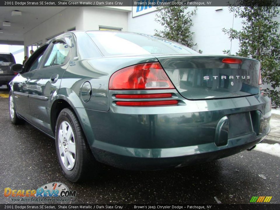 2001 Dodge Stratus SE Sedan Shale Green Metallic / Dark Slate Gray Photo #4