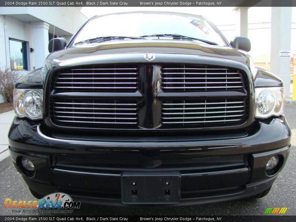 2004 Dodge Ram 1500 SLT Quad Cab 4x4 Black / Dark Slate Gray Photo #3