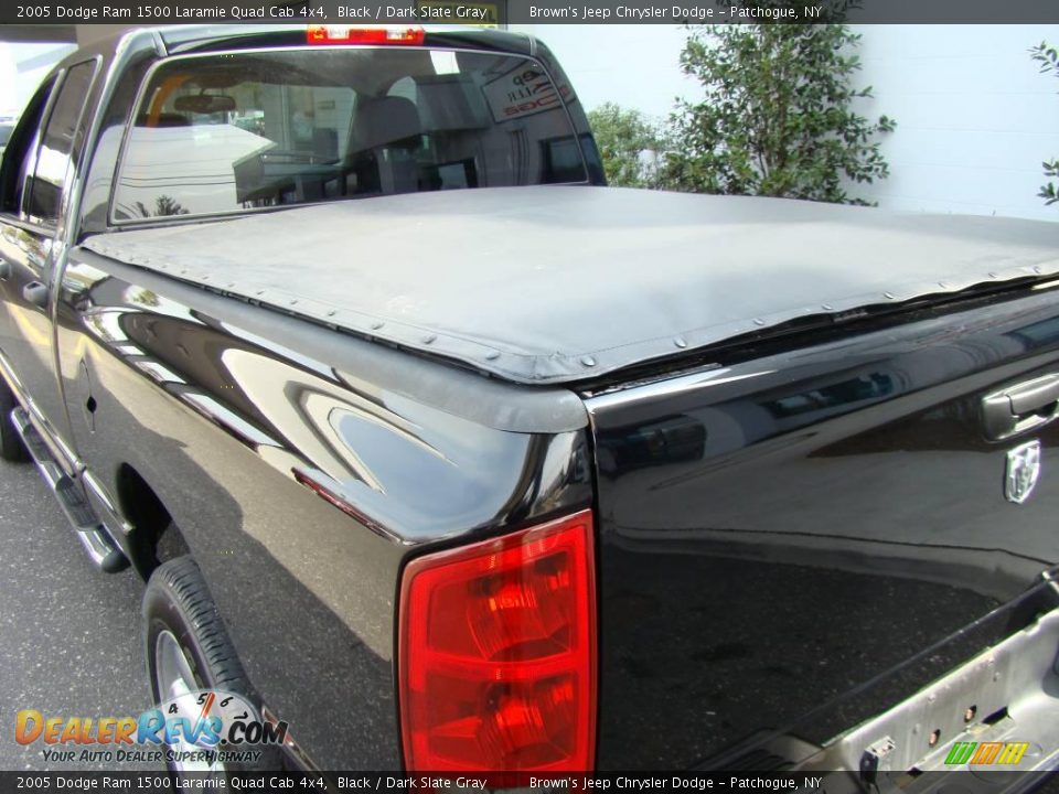 2005 Dodge Ram 1500 Laramie Quad Cab 4x4 Black / Dark Slate Gray Photo #14