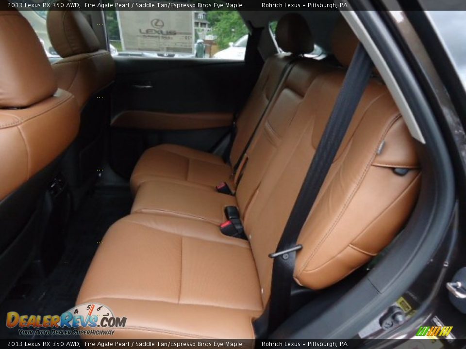 Rear Seat of 2013 Lexus RX 350 AWD Photo #11